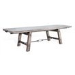 Pemberly Row Wood Alpine Extension Dining Table with Turnbuckle