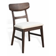 Pemberly Row Wood Mid-Century Dining Chair (Set of 2) in Walnut