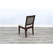 Pemberly Row Contemporary Cane Back Coffee Brown Dining Chair (Set of 2)