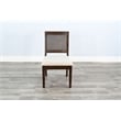 Pemberly Row Contemporary Cane Back Coffee Brown Dining Chair (Set of 2)