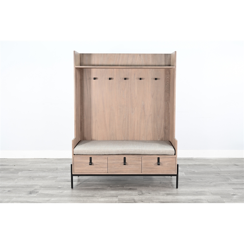 Pemberly Row Modern / Contemporary Natural Finish Wood Hall Tree