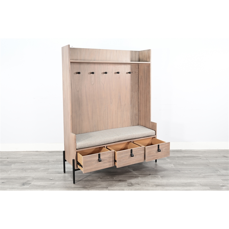 Pemberly Row Modern / Contemporary Natural Finish Wood Hall Tree