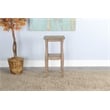 Pemberly Row Natural Contemporary Wood Beach Pebble End Table