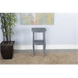 Pemberly Row Modern / Contemporary Wood End Table in Blue Finish