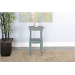 Pemberly Row Contemporary Wood Sea Grass Green Finish End Table