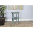 Pemberly Row Contemporary Wood Sea Grass Green Finish End Table