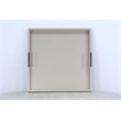 Pemberly Row Wood Farmhouse Square Tessa Ottoman Tray in Light Gray