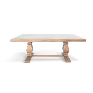 Pemberly Row Contemporary Solid Wood Rectangular Dining Table