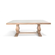 Pemberly Row Contemporary Solid Wood Rectangular Dining Table