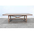 Pemberly Row Solid Wood Natural Extension Dining Table with Leaves