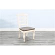 Pemberly Row Solid Wood Wood White Ladderback Chair (Set of 2)