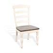 Pemberly Row Solid Wood Wood White Ladderback Chair (Set of 2)