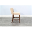 Pemberly Row Solid Wood Upholstered Counter Stool (Set of 2)