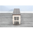 Pemberly Row Contemporary Solid Wood Bench with Mindi Veneer Seat