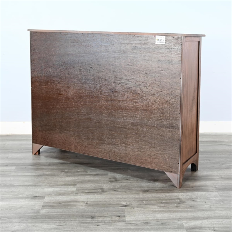 Pemberly Row Contemporary Solid Wood Display Cabinet Wood Server