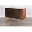 Pemberly Row Solid Wood Mid-Century Brown Finish Server Buffet