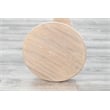 Pemberly Row Contemporary Solid Wood Round Wood Accent Table