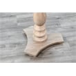 Pemberly Row Contemporary Solid Wood Round Wood Accent Table