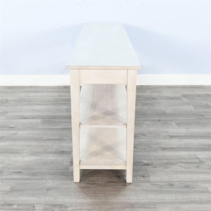 Pemberly Row Contemporary Solid Wood Wide Wood Sofa Console Table