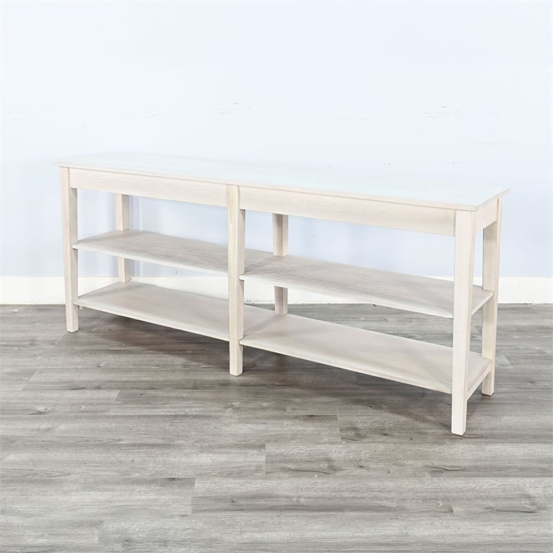 Pemberly Row Contemporary Solid Wood Wide Wood Sofa Console Table