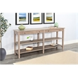 Pemberly Row Contemporary Solid Wood Wide Wood Sofa Console Table