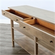 Pemberly Row Contemporary Solid Wood Wide Wood Sofa Console Table