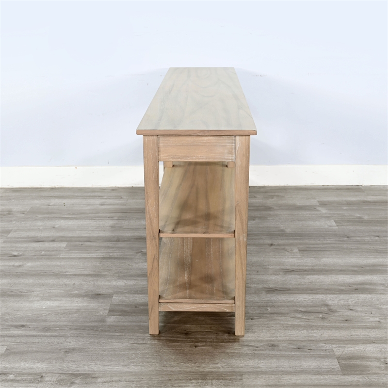 Pemberly Row Contemporary Solid Wood Wide Wood Sofa Console Table