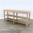 Pemberly Row Contemporary Solid Wood Wide Wood Sofa Console Table
