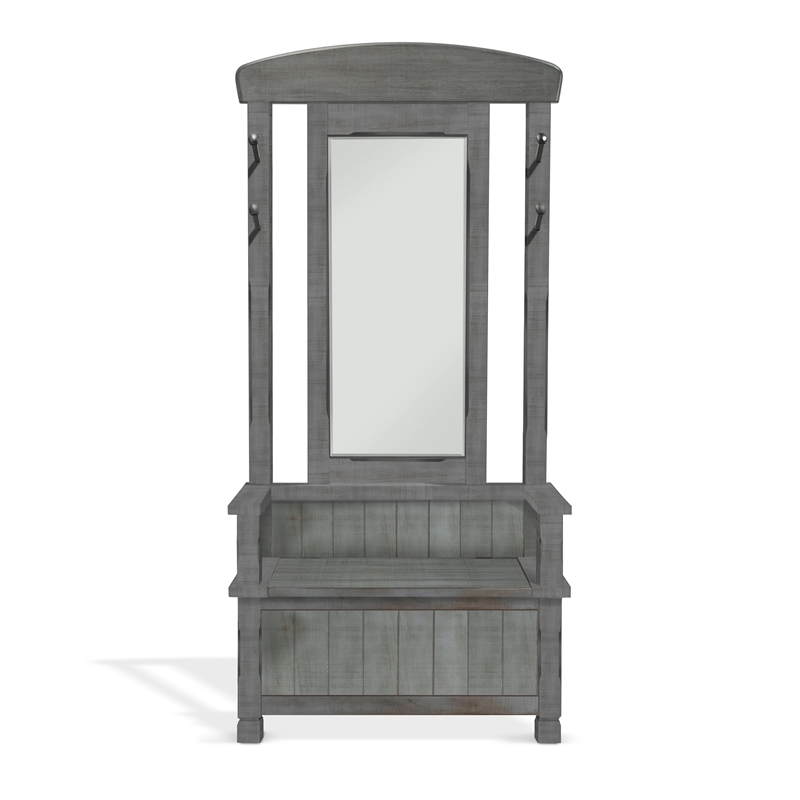 Pemberly Row Contemporary Solid Wood 78