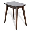 Pemberly Row Solid Wood Mid-Century Coffee Brown Chair Side Table