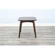 Pemberly Row Solid Wood Mid-Century Brown Finish Coffee End Table