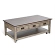 Pemberly Row Traditional Rectangular Two-Tone Wood Coffee Table