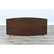 Pemberly Row Brown Finish Contemporary Solid Wood Coffee Table