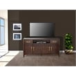 Pemberly Row Contemporary Solid Wood Coffee Brown Media Console
