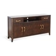 Pemberly Row Contemporary Solid Wood Coffee Brown Media Console