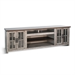 Pemberly Row Solid Wood Traditional Two-Tone Grey Media Console