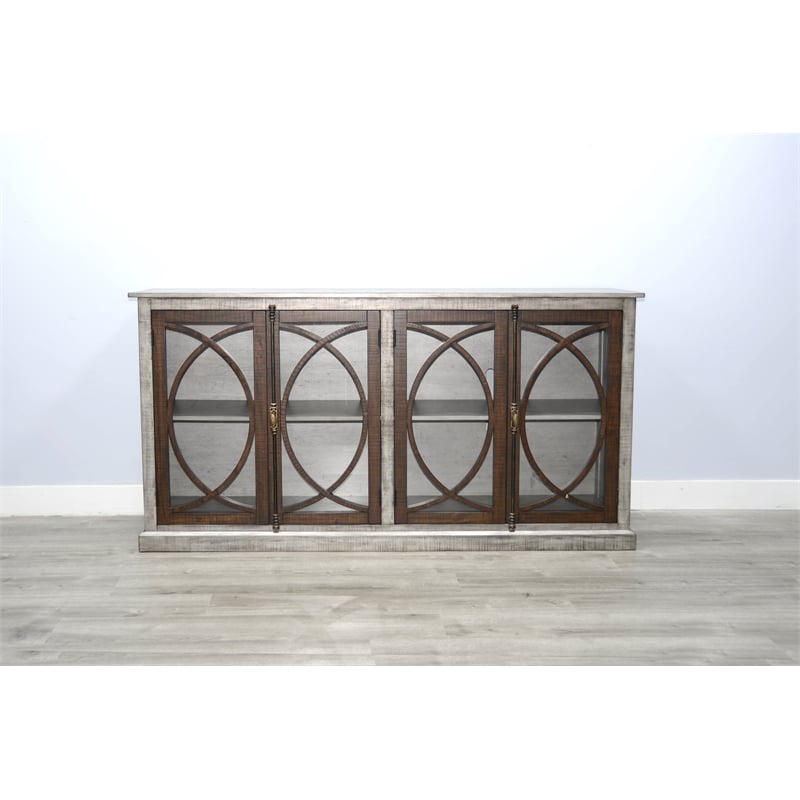 Pemberly Row Transitional Solid Wood Two Tone 78