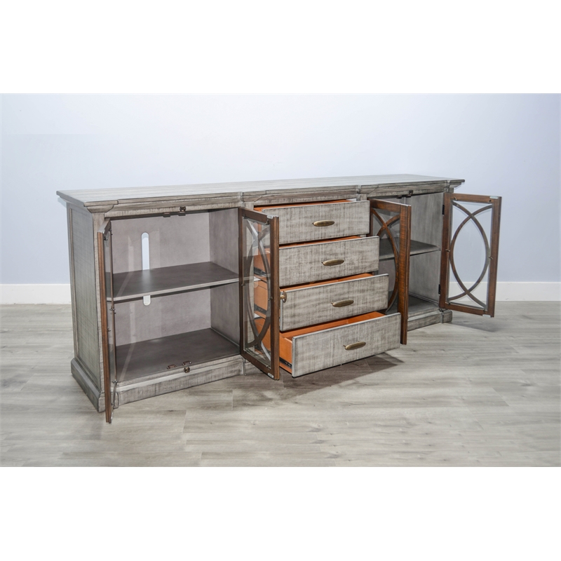 Pemberly Row Transitional Solid Wood Two Tone 91