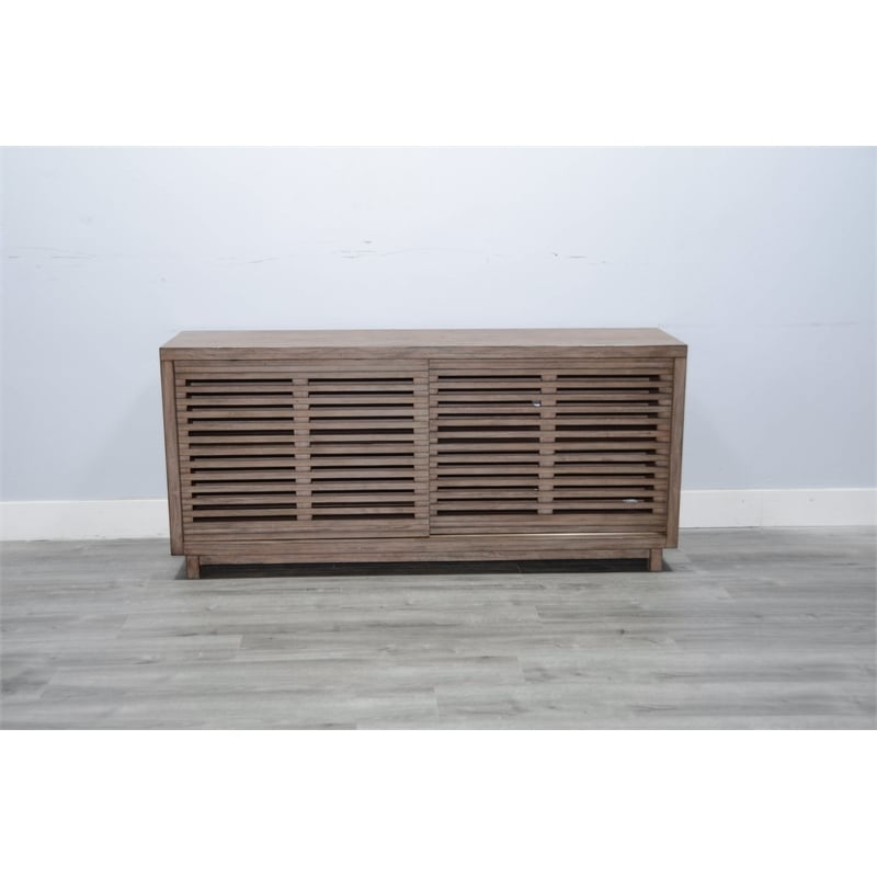 Pemberly Row Solid Wood Mid-Century 65
