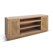 Pemberly Row Solid Wood Contemporary Natural Wood 78
