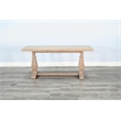 Pemberly Row Traditional Long Solid Wood Sofa Table in Natural
