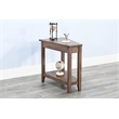 Pemberly Row Natural Solid Wood Traditional Chair Side Table
