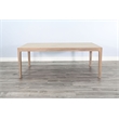 Pemberly Row Contemporary Solid Wood Rectangular Dining Table in Natural