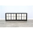Pemberly Row Solid Wood Contemporary Industrial Long Accent Cabinet