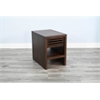 Pemberly Row Contemporary Solid Wood Chair Side Table with Drawer