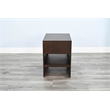 Pemberly Row Contemporary Solid Wood Chair Side Table with Drawer
