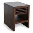 Pemberly Row Contemporary Solid Wood Chair Side Table with Drawer