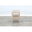 Pemberly Row Contemporary Solid Wood Chair Side Table in Natural