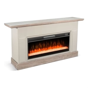 Pemberly Row Contemporary 72&quot Mantel Console with Electric Fireplace