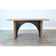 Pemberly Row Contemporary Rectangular Brown Arch Counter Table